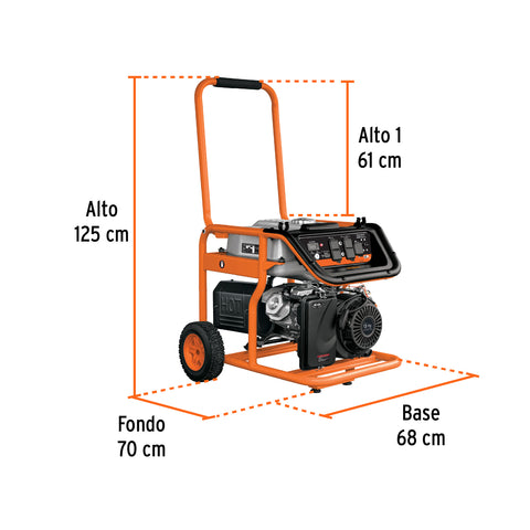 Generador portátil 5.5 kW motor a gasolina, TRUPER | GEN-55X | 15344
