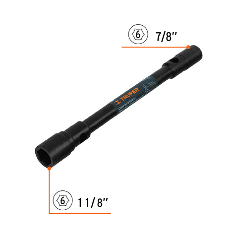 Llave de artillería 1-1/8 x 7/8' boca hexagonal, TRUPER | LLAR-7 | 15485