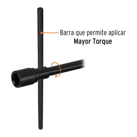 Llave de artillería 1-1/16 x 1-1/4' boca hexagonal, TRUPER | LLAR-9 | 15487