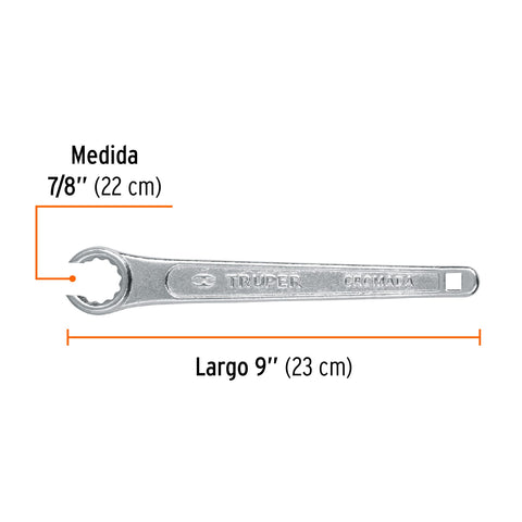 Llave 9' para tanque de gas, Truper | LL-GA | 15490