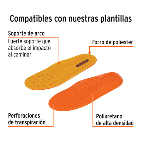 Bota de seguridad negra, #29 dieléctrica antifatiga, Truper | ZC-429N | 15496