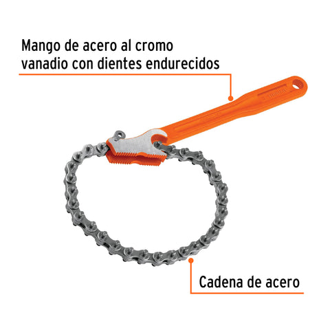 Llave universal con cadena con mango de 11', Truper | LLC-801 | 15515