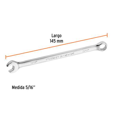 Llave combinada extralarga 5/16' x 145 mm de largo, Expert | LL-2010 | 15591
