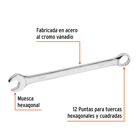 Llave combinada extralarga 13/16' x 298 mm de largo, Expert | LL-2026 | 15599