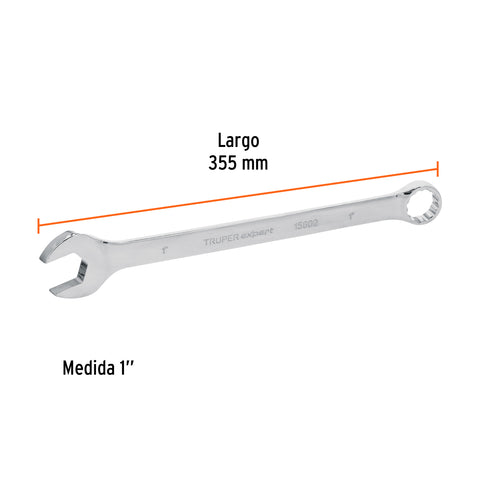 Llave combinada extralarga 1' x 355 mm de largo, Expert | LL-2032 | 15602