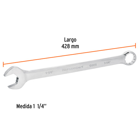 Llave combinada extralarga 1-1/4' x 428 mm de largo, Expert | LL-2040 | 15605