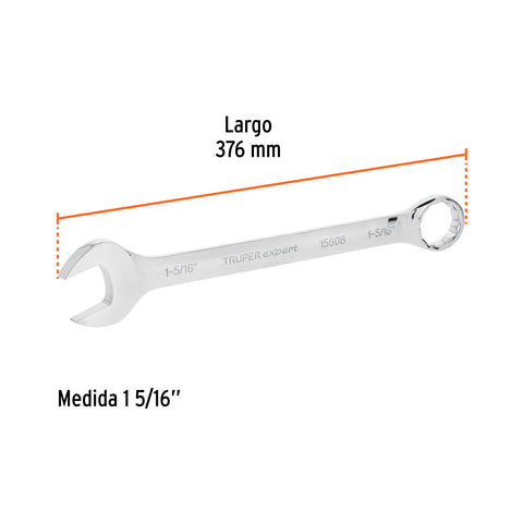 Llave combinada extralarga 1-5/16' x 376 mm de largo, Expert | LL-2042 | 15606