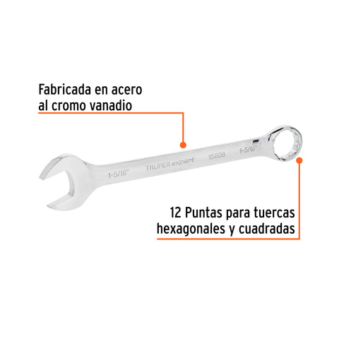 Llave combinada extralarga 1-5/16' x 376 mm de largo, Expert | LL-2042 | 15606