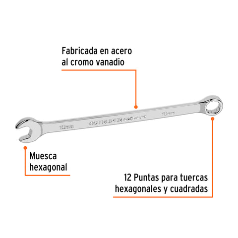 Llave combinada extralarga 10 mm x 164 mm de largo, Expert | LL-2010M | 15614