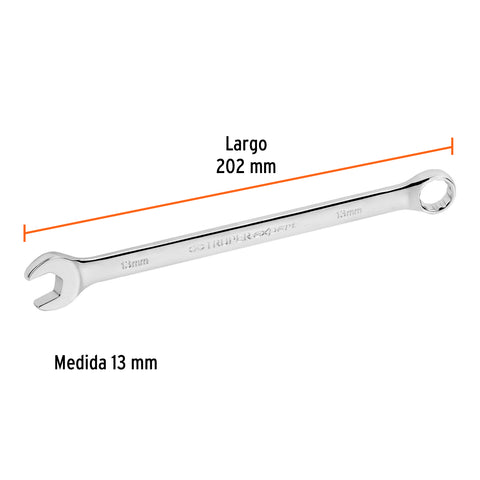 Llave combinada extralarga 13 mm x 202 mm de largo, Expert | LL-2013M | 15617