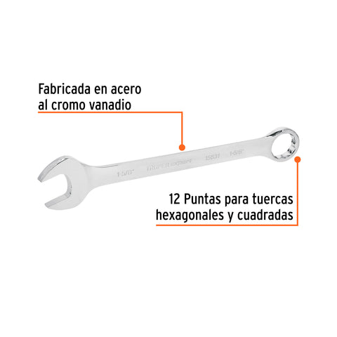 Llave combinada extralarga 1-5/8' x 483 mm de largo, Expert | LL-2052 | 15631