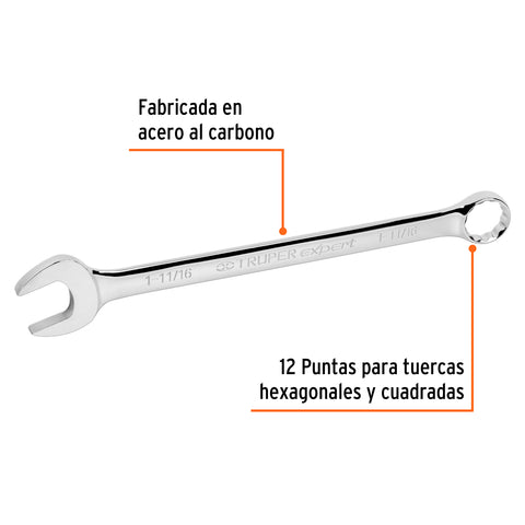 Llave combinada extralarga 1-11/16' x 483 mm largo, Expert | LL-2054 | 15632