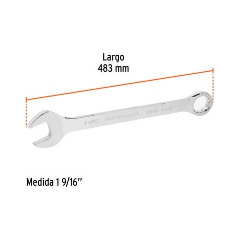Llave combinada extralarga 1-9/16' x 483 mm de largo, Expert | LL-2050 | 15649