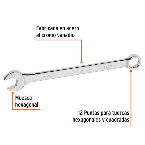 Llave combinada extralarga 1-3/16' x 403 mm de largo, Expert | LL-2038 | 15676
