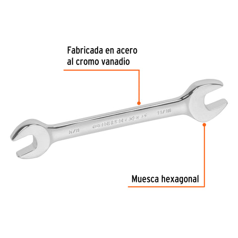 Llave española, 5/8 x 11/16' x 198 mm de largo, Expert | LL-3034 | 15694