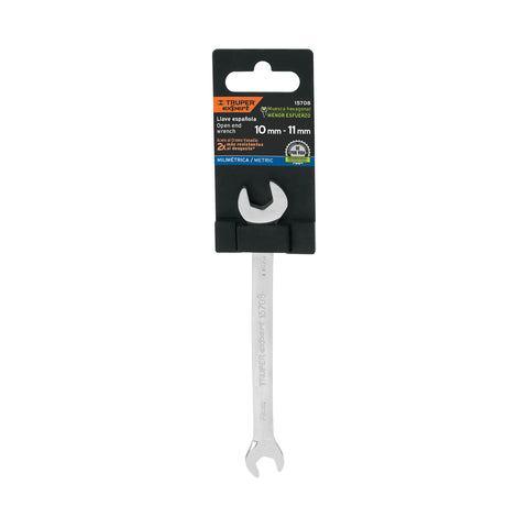 Llave española 10 x 11 x 162 mm de largo, Truper Expert | LL-31011 | 15708