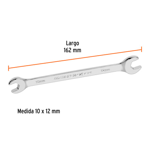 Llave española 10 x 12 x 162 mm de largo, Truper Expert | LL-31012 | 15709