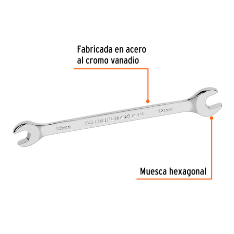 Llave española 10 x 12 x 162 mm de largo, Truper Expert | LL-31012 | 15709