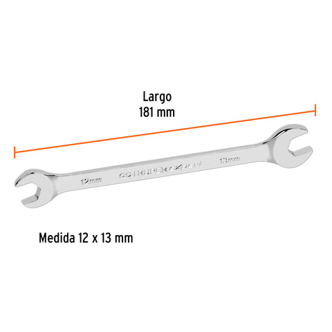 Llave española 12 x 13 x 181 mm de largo, Truper Expert | LL-31213 | 15710