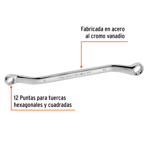 Llave de estrías 9 x 11 x 181 mm largo, Truper Expert | LL-80911 | 15760