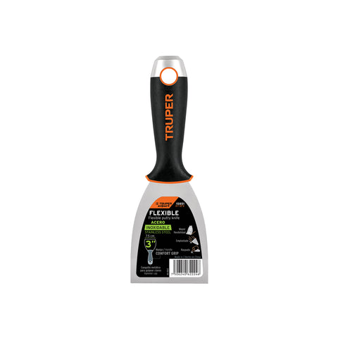 Espátula flexible 3' acero inoxidable, Comfort Grip, EXPERT | ET-3FX | 15851