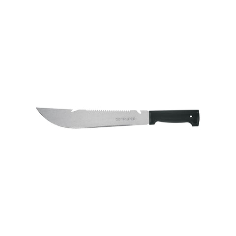 Machete rambo 12', cacha inyectada negra, con funda, TRUPER | T-460-12XB | 15870