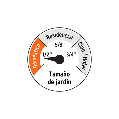 Manguera 1/2'reforzada 3 capas 15 m conexiones plásticas | MAN-15X1/2RE | 16051