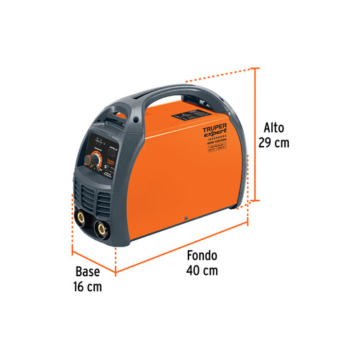 Soldadora inversora 200A, Bi-voltaje 127/220V, TRUPER | SOIN-130/200 | 16053