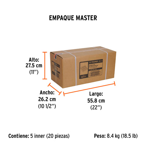 Caja con 3 bandas de lija 4' x 36' grano 80 para PUL 4x6 | B80-PUL-4X6 | 16171