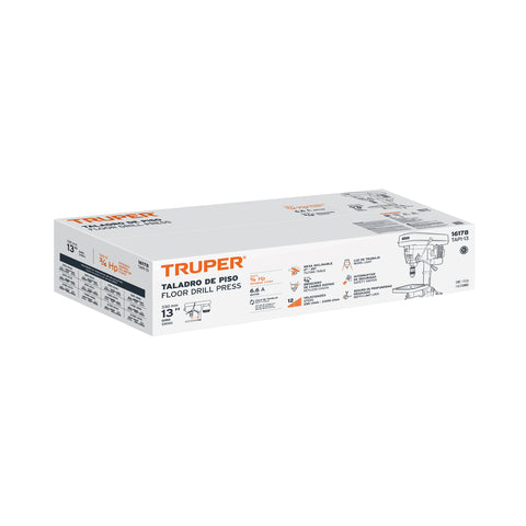 Taladro de piso 13', 3/4 HP (560 W), broquero 5/8', Truper | TAPI-13 | 16178