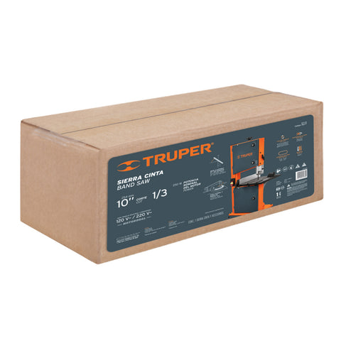 Sierra cinta 10', 1/3 HP (250 W), Truper | SCI-10 | 16277