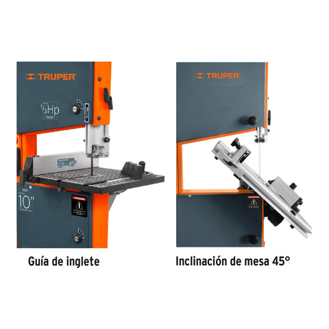 Sierra cinta 10', 1/3 HP (250 W), Truper | SCI-10 | 16277
