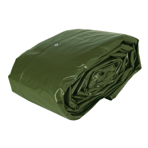Lona uso rudo 12x17 m, verde olivo, 240 g/m2, TRUPER EXPERT | LT-1217X | 16380