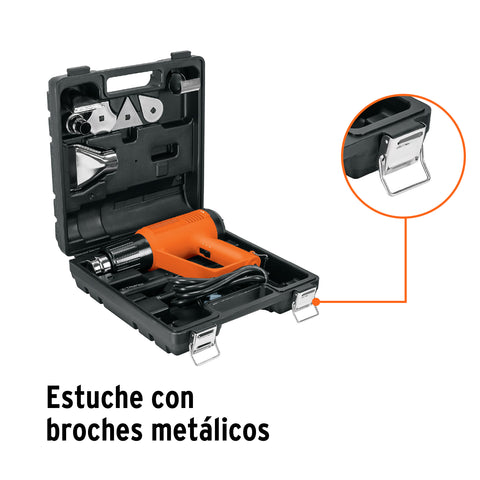 Pistola de calor 2000W con 9 accesorios, TRUPER PRO | PISCA-A | 16432