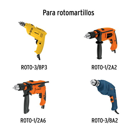 Bolsa con 2 carbones p/rotomartillos y taladro Grupo3,TRUPER | CB-GRUPO3 | 16581