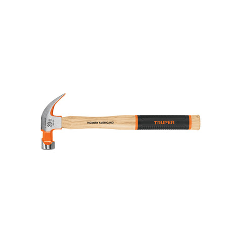 Martillo pulido 20 oz uña curva, mango hickory, Truper Grip | MO-20 | 16656