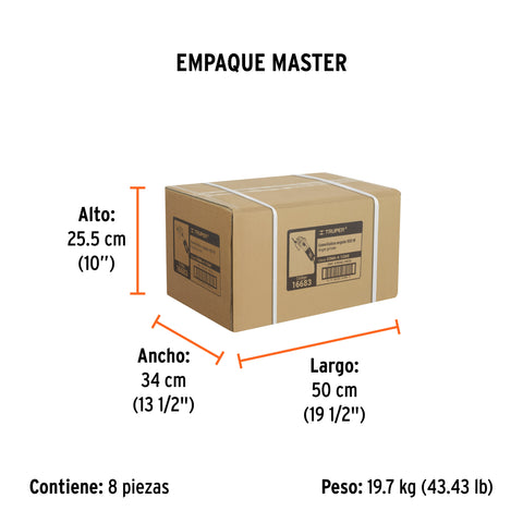 Esmeriladora angular 4-1/2', 800W, TRUPER PRO | ESMA-4-1/2A9 | 16683