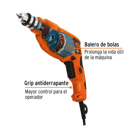Taladro 3/8', 400W, TRUPER PRO | TAL-3/8A2 | 16708