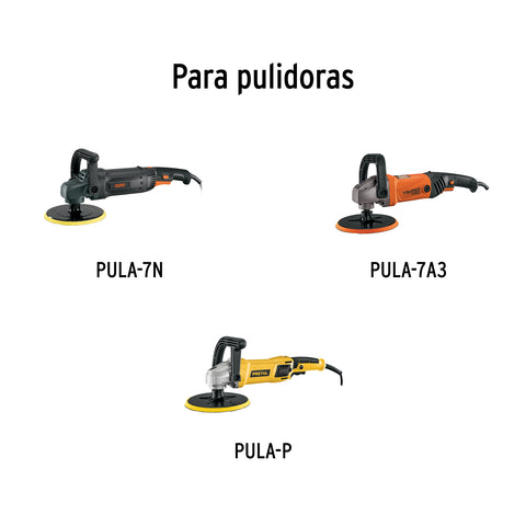 Borla p/pulir de lana de 7' hook and loop, TRUPER | BOR-PULA-7N | 16709