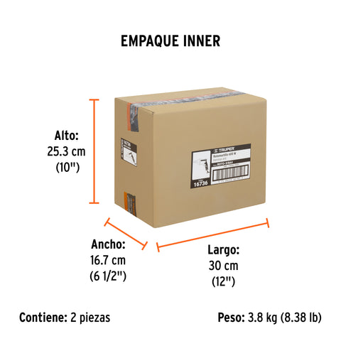 Rotomartillo 3/8', 600W, TRUPER PRO | ROTO-3/8A4 | 16736