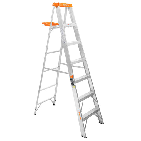 Escalera de tijera tipo II 6 peldaños y bandeja, Truper | EST-26 | 16744
