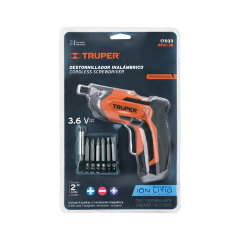 Destornillador 3.6V, PRO | DESI-36 | 17033