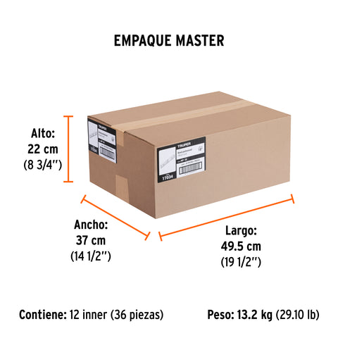 Nivel profesional de 18' con protección de ABS, Truper | NP-18 | 17034