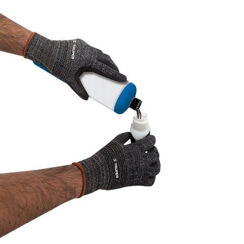 Guantes de nylon recubiertos de nitrilo arenoso, G, TRUPER | GU-133 | 17065