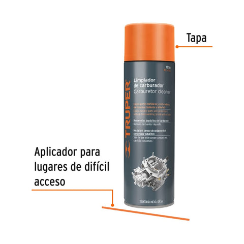 Limpiador de carburador, 470ml (16oz), Truper | KC-470 | 17111