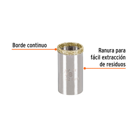 Brocasierra diamante 7/8' borde continuo, Truper | COAZ-7/8 | 17125