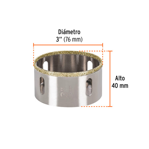 Brocasierra diamante 3' borde continuo, Truper | COAZ-3 | 17136