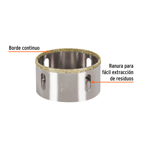 Brocasierra diamante 3' borde continuo, Truper | COAZ-3 | 17136