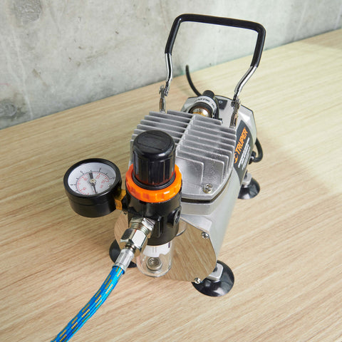 Compresor libre de aceite, para aerografo,1/5HP,127V, TRUPER | COMP-AERO | 17247