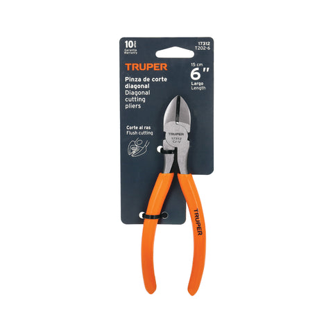 Pinza de corte diagonal 6' mango de PVC, Truper | T202-6 | 17312